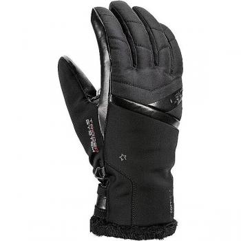 Guantes de Esquí Leki Snowfox 3D para Mujer, Color Negro, Talla 7.5