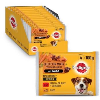 Pack Multipack de Comida Húmeda para Perros en Pate con Ternera y Aves (4x100g)