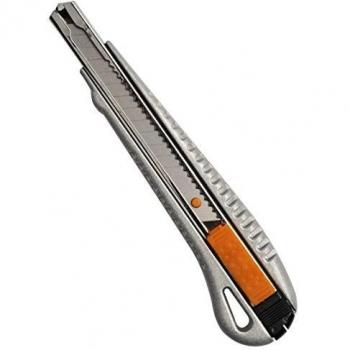 Fiskars Cúter Profesional de metal, 9 mm, Naranja/Metal, 1004618