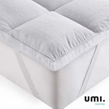 Amazon Brand - Umi Colchón de Microfibra,Cubrecolchón,Antialérgico,Suave-
