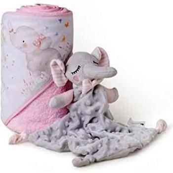 Set Capa de baño y Dou Dou Elefante rosa