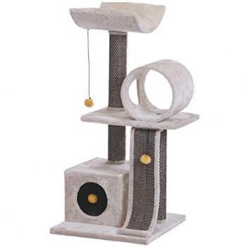 Árbol para gatos Nobby Kano Plus 106 cm Beige con rascador y plataforma