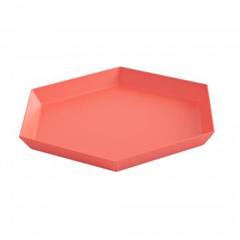 Kaleido S - Bandeja rojo claro/22x19cm