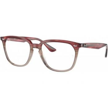 Ray-Ban RB4362V 8145 Gradient Bordeaux Havana Unisex Square Eyewear