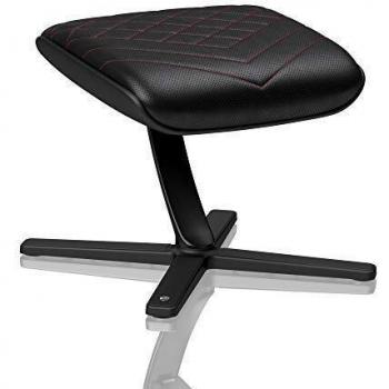 Noblechairs reposapies para sillas de gaming sillas de oficina cuero sintetico pu reposapies giratorio a 360 inclinable hasta 57 negrorojo