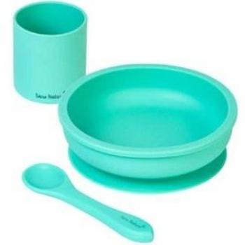 Saro Set de Alimentación Silicona Party Verde