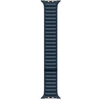 Apple Watch Correa de eslabones de Piel Azul báltico