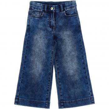 Monnalisa Looney Tunes Wide-Leg Denim Jeans, Blue female, Size: 4 Y