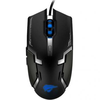 HAVIT HV-MS749 Ratón Gaming con Cable, 3200 DPI Ajustable, 6 Teclas Programables, Iluminación LED