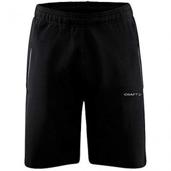 Craft Pantalones Cortos Core Soul Sweatshorts Deportivos, Color Negro, Talla L para Hombre