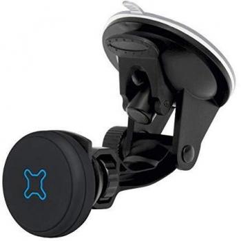 Soporte Universal para Coche Mobilis 044006, Rotación de 360°, Compatible con Teléfono Móvil y Smartphone, Negro