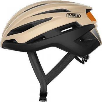 Casco de Ciclismo Abus StormChaser Beige Negro, Talla S (51-55 cm)
