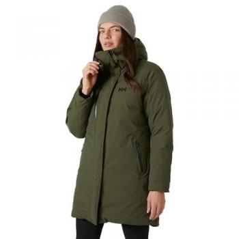 Helly Hansen Women's Adore Olive Green Hooded Parka - Size S