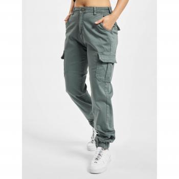 Urban Classics Women's High Waist Cargo Pants - Lightshadow Gray