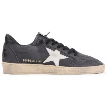 Golden Goose Men's Ballstar Black/Ivory Sneaker, Size 42