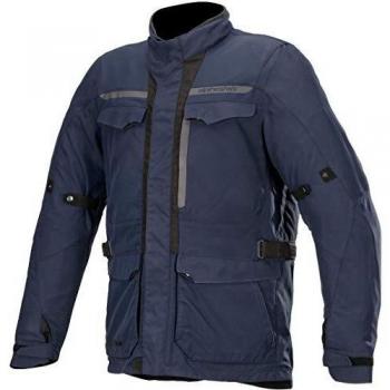 Alpinestars Chaqueta moto Barcelona Drystar Jacket Blue Navy, Azul Navy, 3XL