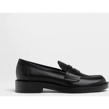 Stradivarius Penny Loafers in Black