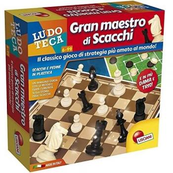 Lisciani Giochi Ludoteca - Juego de Gran Maestro de ajedrez 3 en 1, Color 89222