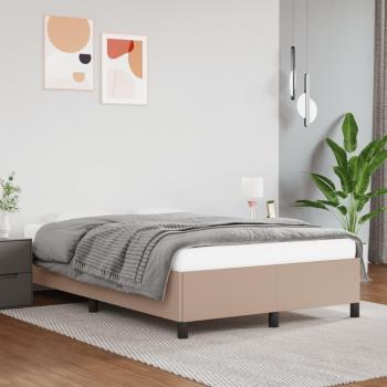 Cama de niña 120x190 cm con estructura de cuero sintético color capuchino - Vidaxl Marrón