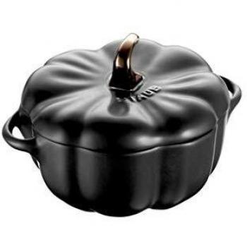 Staub - Cacerola Cocotte en Forma de Calabaza, Varios Tamaños y Colores, Apta para Horno y Microondas, Ideal para Servir Alimentos y Cocinar