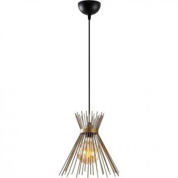 Lámpara colgante Kirpi 3082 de 1 luz Ø34 cm dorada