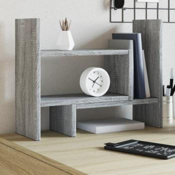 Organizador de Escritorio Madera Multicapa Gris Sonoma 38,5x17x39 cm