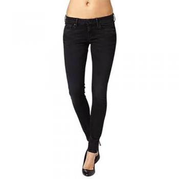 Jeans Pitillo de Mujer Pepe Jeans Soho Tiro Medio Color Negro 30W/32L