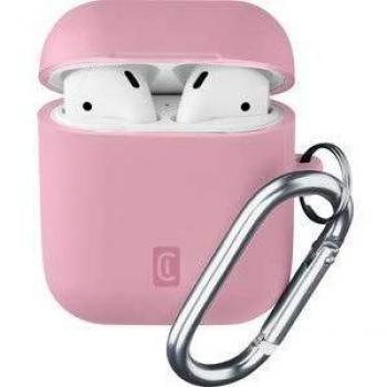 Cellularline Bounce - Funda de Silicona con Gancho para AirPods 1 y 2