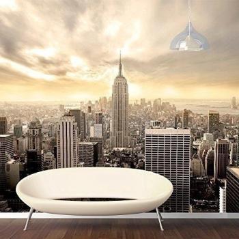 Walplus 04-3JI0-1O58 - Mural de pared, diseño Shinning Manhattan, 400 x 280 cm