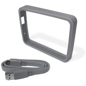 Caja Externa para Disco Duro WD Grip Pack 1TB Negro y Plata con Cable USB 3.0