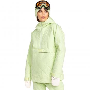 Chaqueta de esquí con capucha Roxy Radiant Lines Overhead verde claro mujer - L