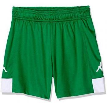 Kappa PAGGO Pantalón Corto de equipación, Niños, Verde/Blanco, 14Y