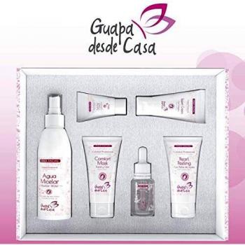 Set Cuidado Facial | 6 productos | Agua Micelar, Active Serum Hialuronico, Comfort Mask, Expert Cream, Gold Eye Contour, Pearl Peeling | Sin Parabenos | Elaborado en España.