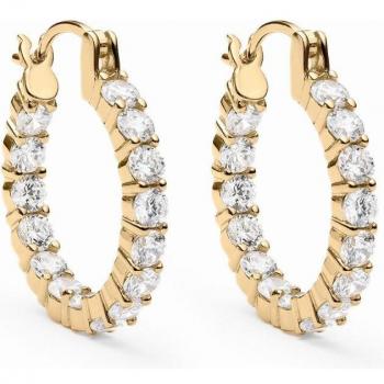 Pendientes aros Seattle de Ear Candy en Plata de Ley 925 bañados en oro amarillo 18k