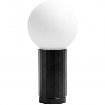 Lámpara de mesa LED HAY Turn On con atenuador y base negra