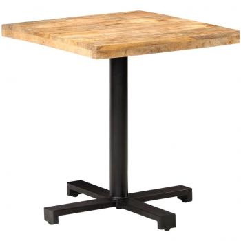 vidaXL Bistro Table Square 70x70x75 cm Rough Mango Wood