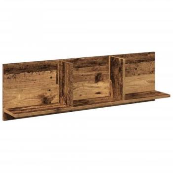 Mueble de pared madera de ingeniería envejecida 100x16,5x30 cm Armario montado en la Pared para TV Vidaxl Marrón