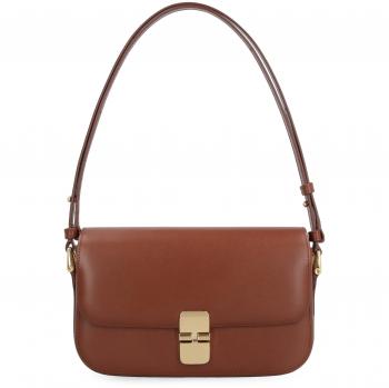A.P.C. Women's Grace Baguette Bag in Brown, ONE SIZE