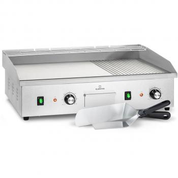 Plancha eléctrica Klarstein Grillmeile 4400 - 2 x 2200W - Placa de parrilla de acero inoxidable