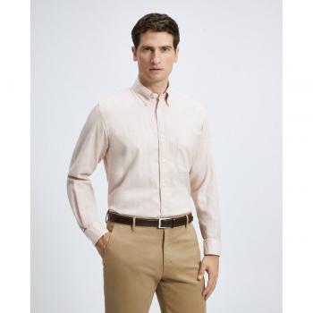 Emidio Tucci - Camisa sport lisa de invierno Classic Fit de hombre