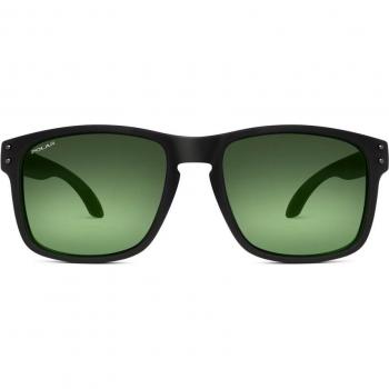 Polar 358 Men's Square Sunglasses Black with Polarized Lenses