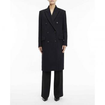 Calvin Klein - Abrigo de lana con doble botonadura mujer