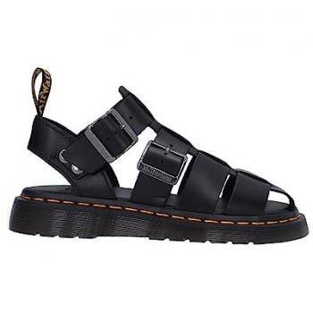 Dr. Martens Garin Brando Black Leather Sandals for Women, Size 36