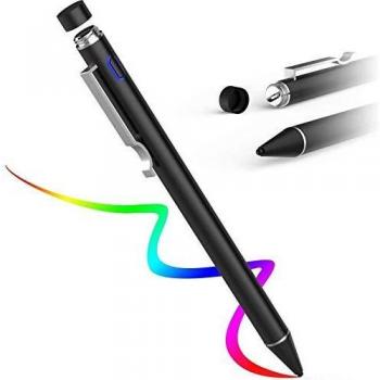 AWAVO Lápiz Capacitivo para Pantallas táctiles Apple Pencil, Styli Recargable con Punta de plástico Fino de 1,6 mm, Compatible con Apple iPad Pro/iPad 2018/iPhone/Samsung iOS y Tableta Android
