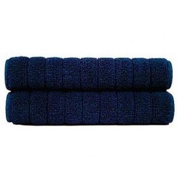 Sorema Basic - Alfombra para baño, dealgodón, 50 x 70 cm, color navy