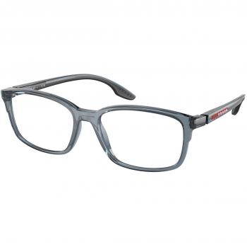 Prada Linea Rossa PS01PV CZH1O1 Men's Eyeglasses Blue Size 56 (Frame Only) - Free Lenses - HSA/FSA Insurance - Blue Light Block Available