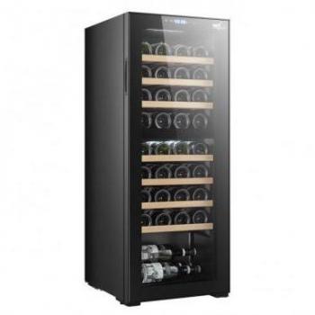 Cantinetta de Vino Melchioni Vermentino 36C Dual, Capacidad para 36 Botellas, Doble Temperatura 5-18°C, Compresor, Color Negro, Luz Interna y Control Táctil
