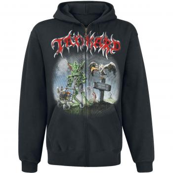 Tankard One Foot In The Grave Sudadera capucha con cremallera Negro