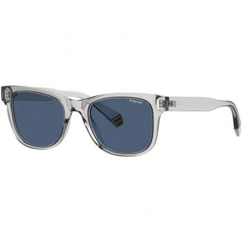 Polaroid PLD 6206/S Unisex Polarized Rectangle Sunglasses - Grey Frame