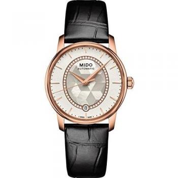 Reloj Mido Baroncelli Prisma Automático para Mujer 33mm con Correa de Cuero